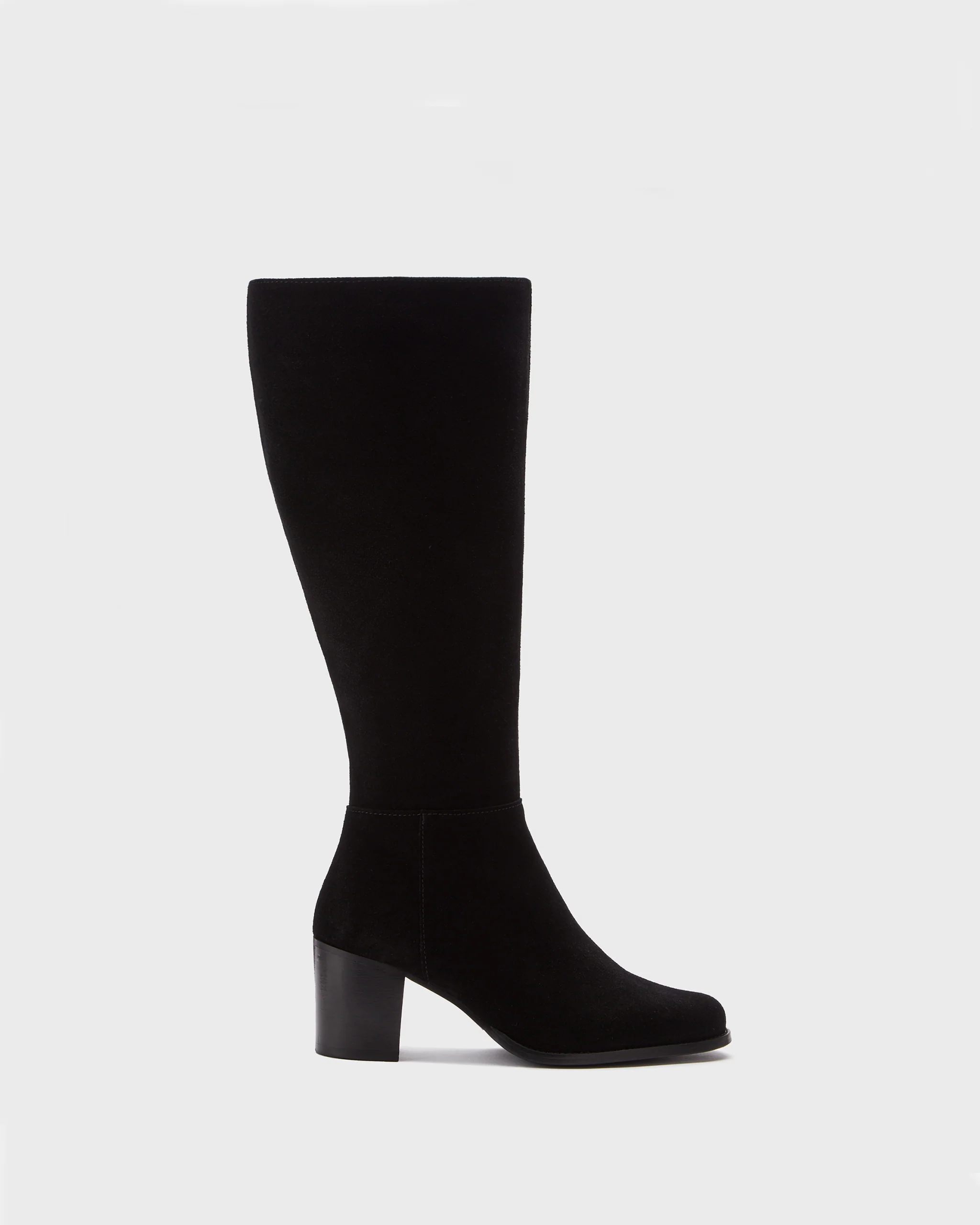 Dalia Petite Knee High Boots in Black Suede - Image 5
