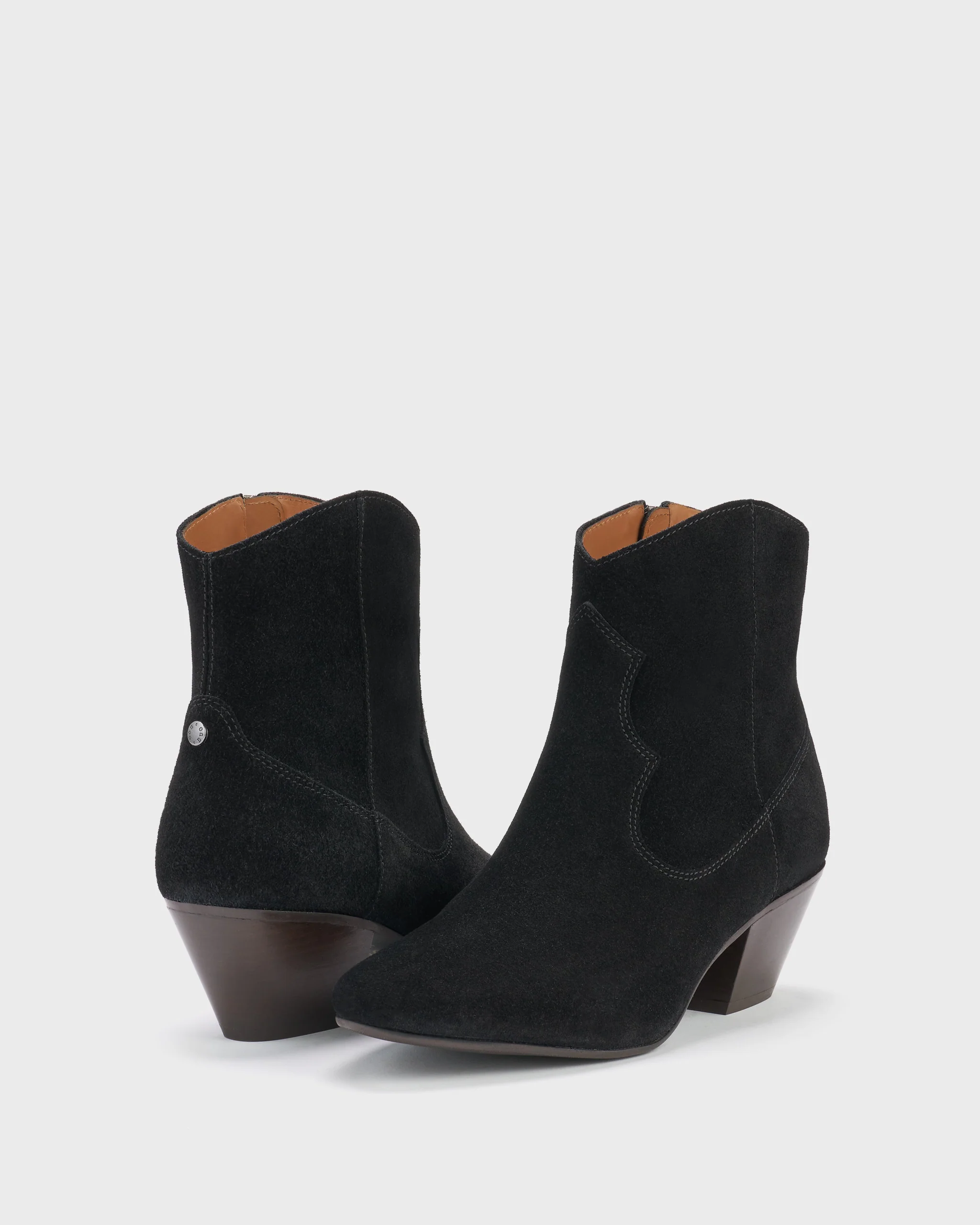 Gwen Ankle Boots in Black Suede - Image 3