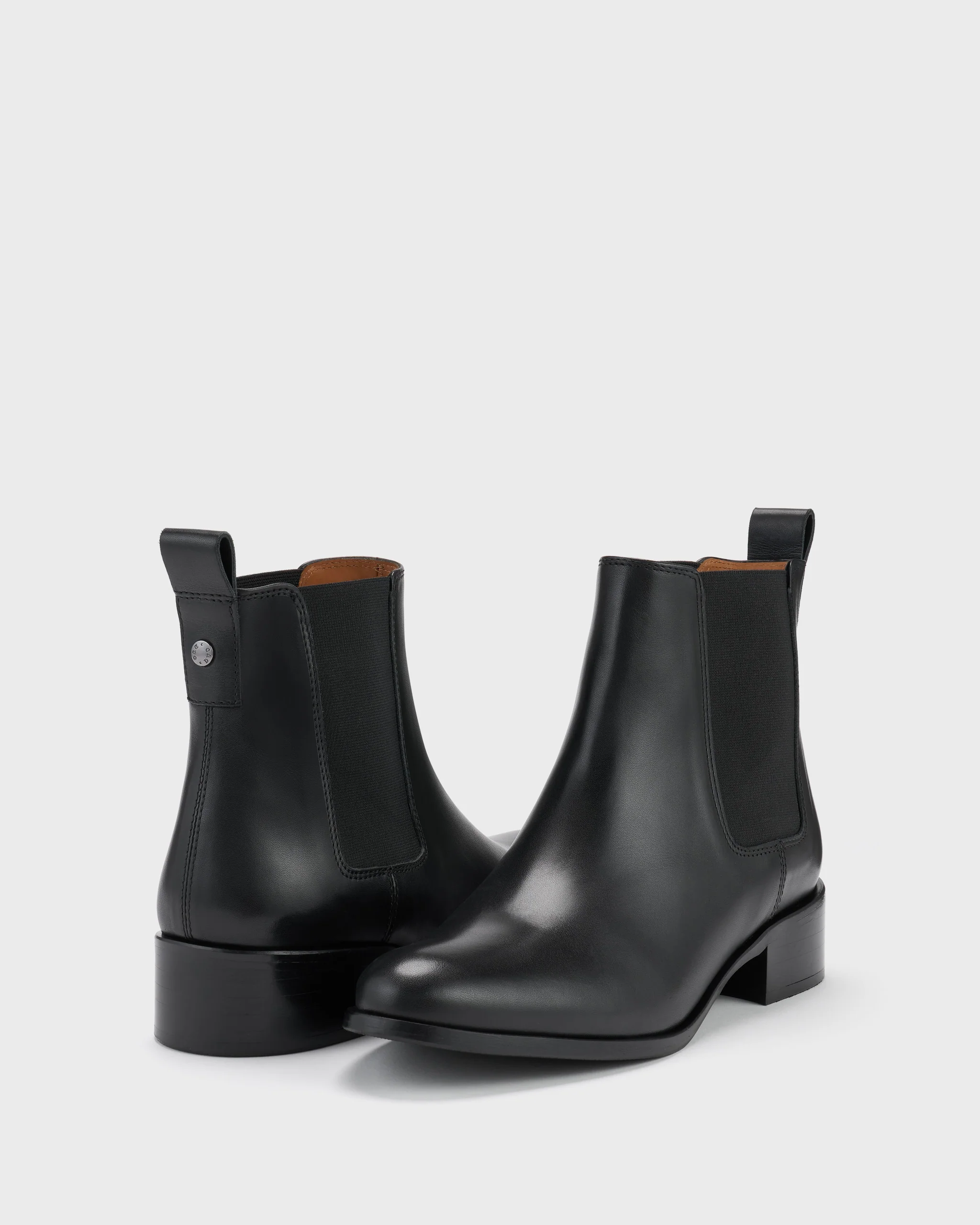 Haltham Ankle Boots in Black Leather - Image 3