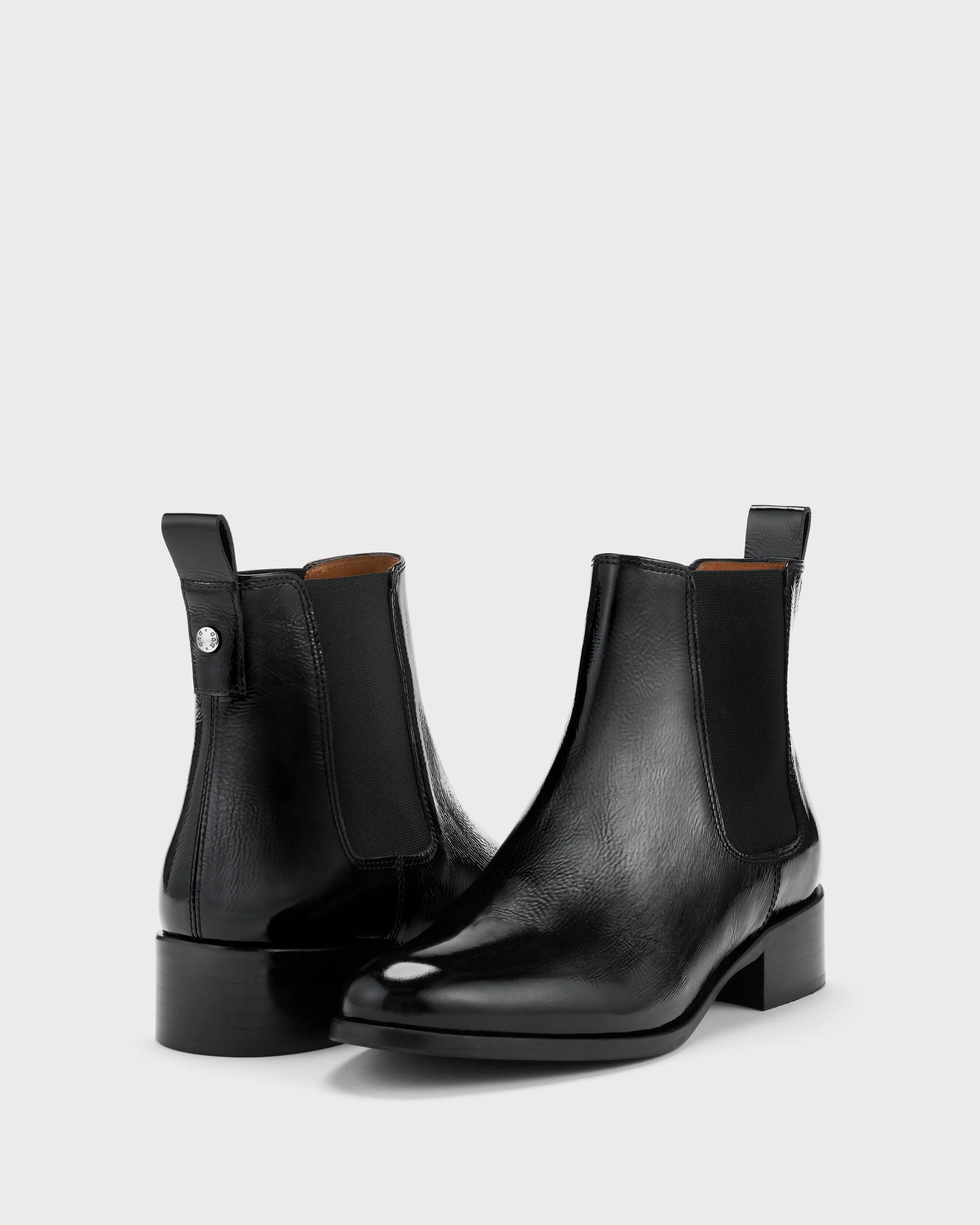 Haltham Ankle Boots in Black Patent Leather - Image 3