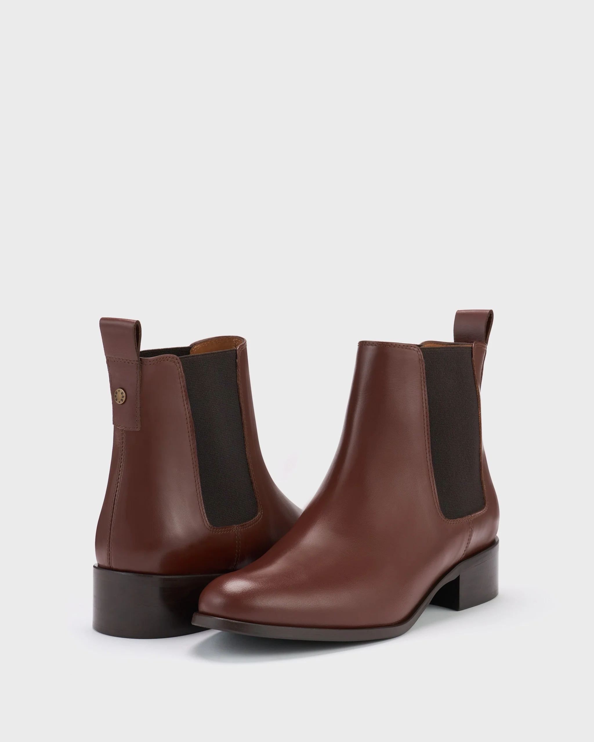 Haltham Ankle Boots in Brown Leather - Image 3