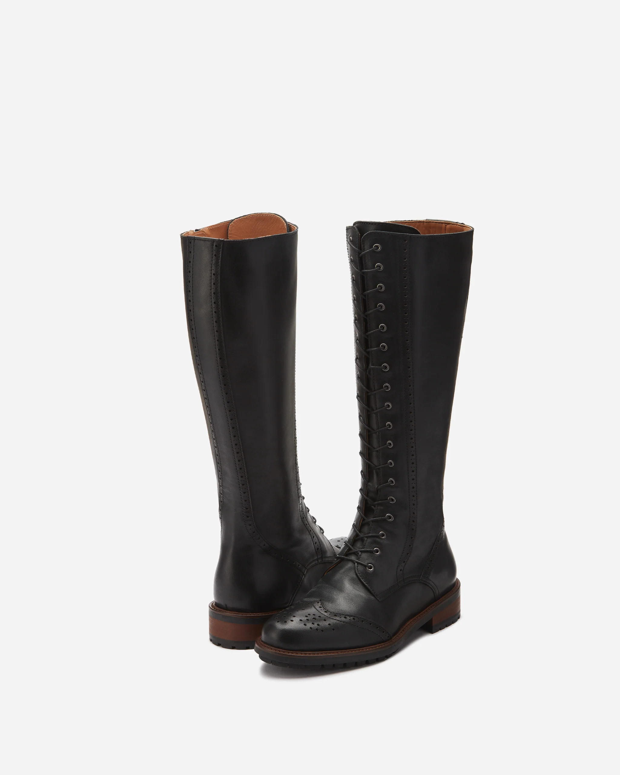 Marvel Knee High Boots in Black Leather - Image 3