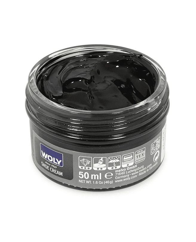 WOLY Leather Cream 50ml - Black - Image 2